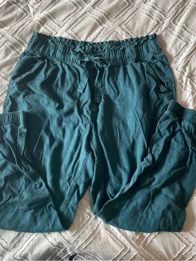 SO Teal Elastic-Waist Jogger Pants